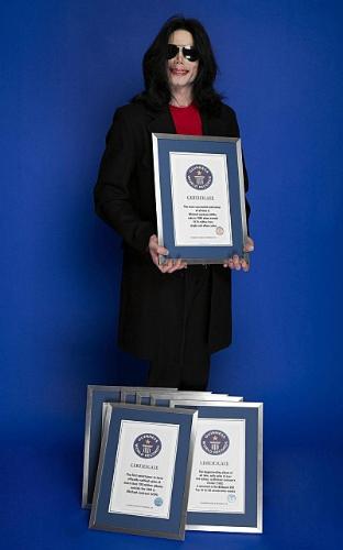 Michael Jackson  - His guiness book of records certificates