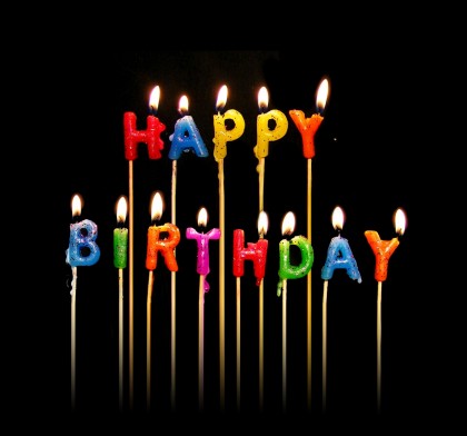 Happy Birthday  - I love this picture because it's like all the letters of the word Happy Birthday as candles and all lit up all nicely and stuff haha.. It's awesome haha Also It's cool looking haha.. And I love the colorful ness I guess because I like color.. well yeah what do you think..?