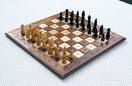 chess board with pawns - chess board ready to play