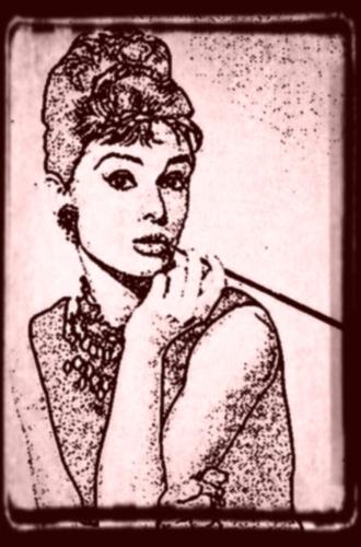 audrey hepburn - in pink
