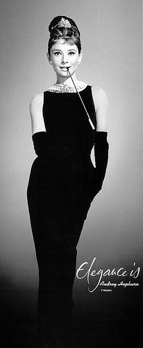 breakfast at tiffanys - in a little black dress