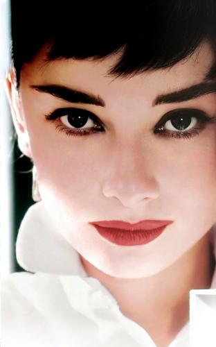 the face of audrey - in color