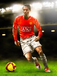 Antonio Valencia - It's a picture of Ecuadorian winger,Antonio Valencia,whom Manchester United bought from Wigan Athletic.