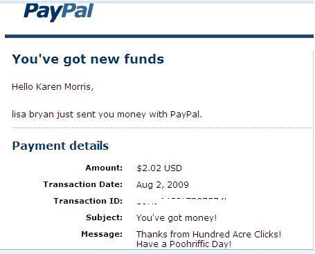 HAC Payment Proof - My first payment from Hundred Acre Clicks.