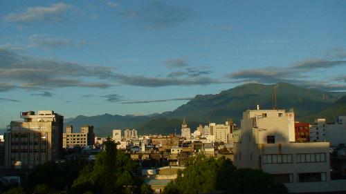 hualien west mountains - hualien city, west mountians taken on a sunrise.
