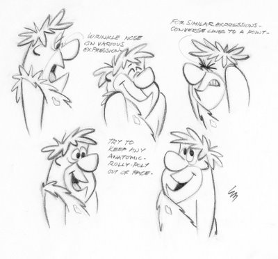 fred flinstone - fred flinstones from the flinstones...fred and his various poses..for sketching basically yu can color too