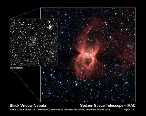 Black widow nebula - Taken by the space telescope Photo avaibily thanks to NASA