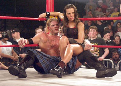 Raven and Alexis Laree - Former WCW, ECW, WWE, and TNA star Raven with Alexis Laree(now Mickie James in WWE)