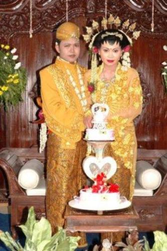 My marriage photo - this is my photo with my wife when I married.
