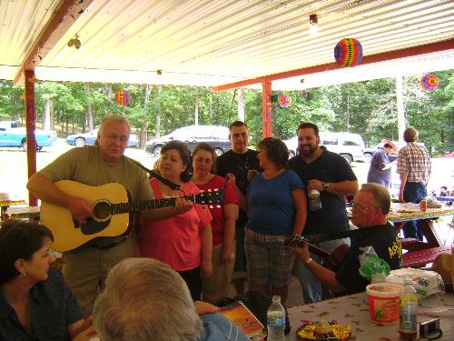 Family Reunion - Family singing at a family reunion