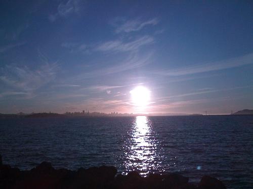 Sunset  - getting ready to hit the water