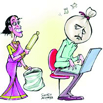 The oppressed husband - We are accustomed to hear that wives are beaten or oppressed by their husbands.But in many cases husbands are also oppressed by their wives.In India some oppressed husbands made an organization against their wives. The oppressed husband - We are accustomed to hear that wives are beaten or oppressed by their husbands.But in many cases husbands are also oppressed by their wives.In India some oppressed husbands made an organization against their wives.