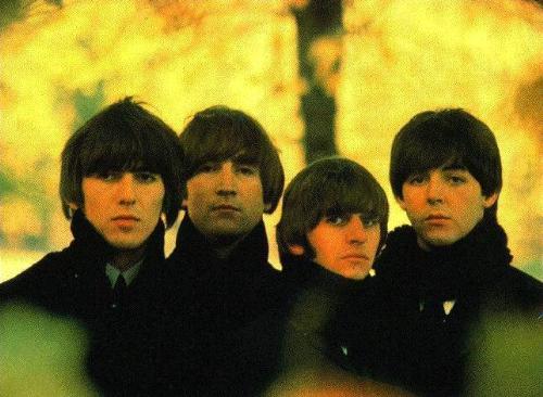 The Beatles - The Beatles from left to right, George Harrison, John Lennon, Ringo Starr, and Sir Paul McCartney