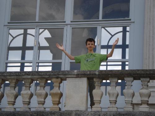 That's me! - That's me on the stairs near a castle at Vienna...