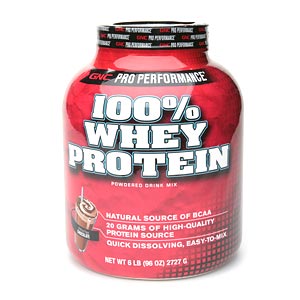 Whey protein jar - a Jar of Whey protein
