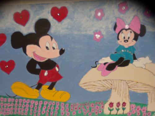 My unique Drawing on mickey and minnie - My photo is for sale at and many like it go to: http://www.holysantuary.com.ewebsite.com and scroll down find link and click it