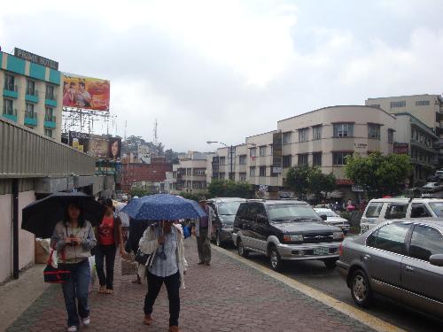 busy street at Baguio City - picture taken at busy street... Baguio City