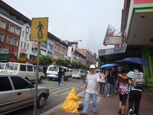 busy street at Baguio City - picture taken at busy street... Baguio City
