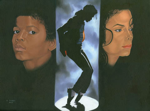 First Michael Jackson Painting - My first painting of Michael Jackson.