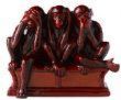 Three Wise Monkeys  - Mizaru (See no evil), Mikazaru (Hear no evil), and Mazaru (Say no evil ). Is the name right ???