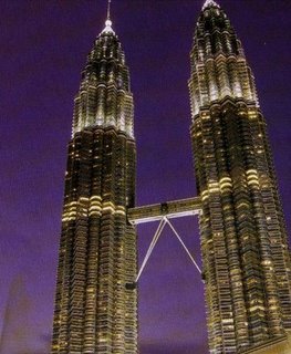 Petronas Twin Towers - Petronas Twin Towers is the third highest tower in the world.
It is located at Kuala Lumpur City Centre (KLCC)