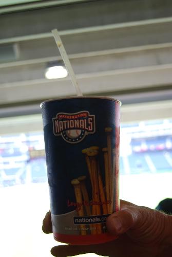 Washington Nationals Souvenir Cup - Washington Nationals Souvenir Cup with bat logo