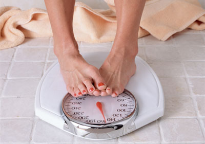 Stepping on the dreadful scale - The moment of truth where you find out how the day's work have paid off