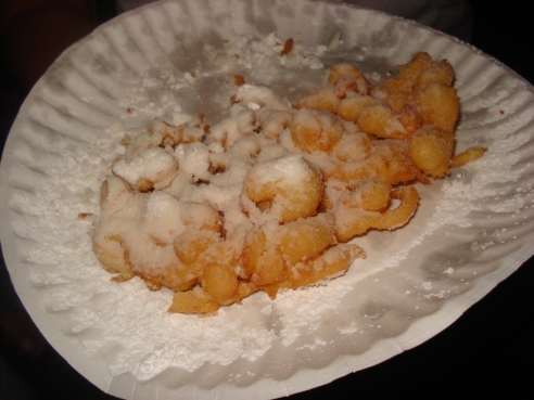 funnel cake - funnel cake usually you find it in carnival, or fair