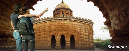 Bishnupur - Red soil, thatched roof,squared shaped domed roof temples. Bishnupur - Red soil, thatched roof,squared shaped domed roof temples.