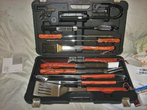 Brookstone BBQ Tool Set - The prize I won recently from an online contest.