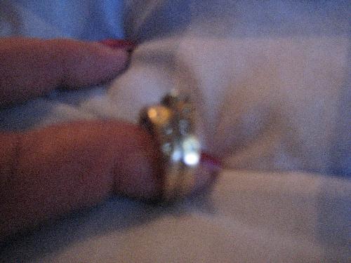 My wedding set - This is the set of wedding rings we both liked best.