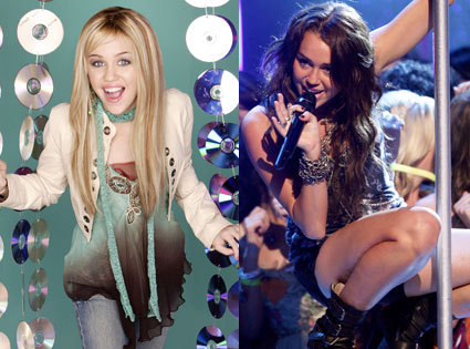 hannah and miley - Hannah montana and Miley Cyrus