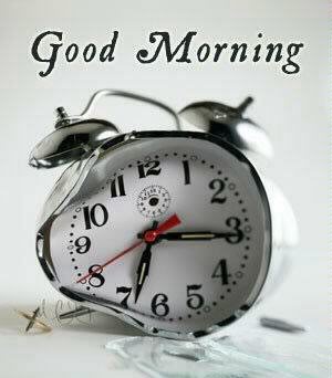 clock - clock says good morning