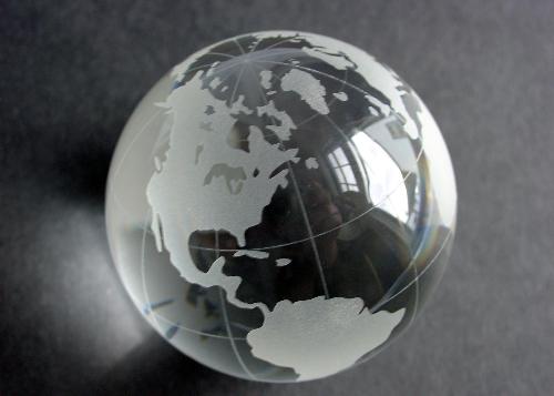 A marble - A marble looking like the earth