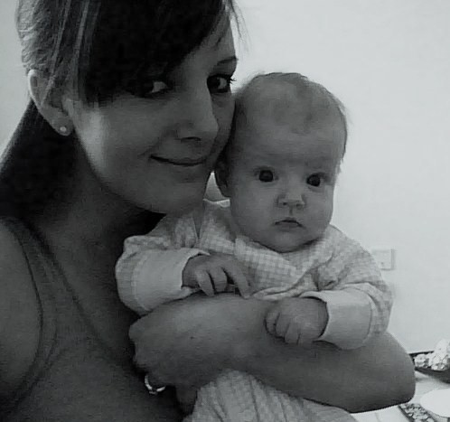 me and my daughter - a picture of me and my daughter to share when she was 3 months old