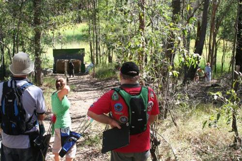 Field Archery 3D Event - We were shooting at a 3 dimensional target of a standing bear
