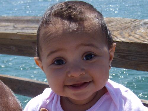 My lil Grandbaby  - out at the beach my granddaughter Hazel enjoys every minute of it.