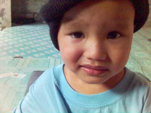 baby - A soon to cry baby. He is my 2 years old baby boy. He wants to go outside but I didn't allow him, and that makes him cry sooner.