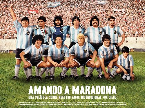 Football - A variety of pictures of the Diego Maradona combined into one unified spot of life.