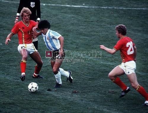 Football - Argentina vs Belgium World cup 1982 football.