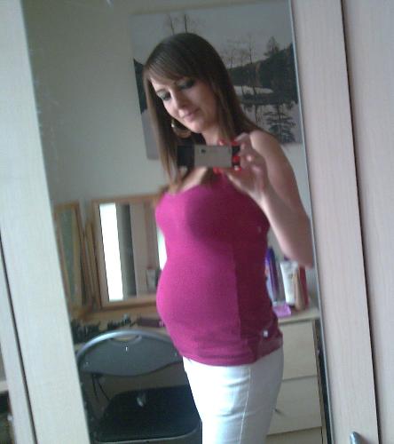 Me Pregnant - A picture of me when i was 24 weeks pregnant with my daughter