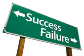 Sign board of success - Sign board of success and failur. Guid book.