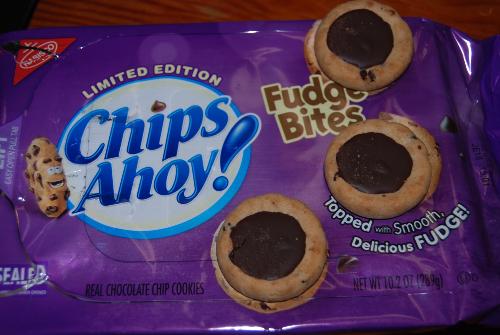 Chips Ahoy Fudge Bites - limited edition Chips Ahoy Fudge Bites cookies