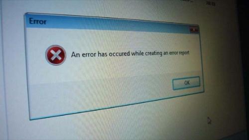 Error - Haha... How can a error occur while creating a error report ?
