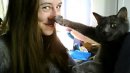 Bridget and Me - This is my eldest 'daughter' Bridget being her usual funny self. She brightens up the day for my husband and I by just being herself. Her birth sign is Sagittarius...and boy, does she live up to it!