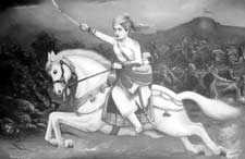 Jhansi ke Rani Laxmibai - Here is freedom fighter. She laid down her life fighting british Army.