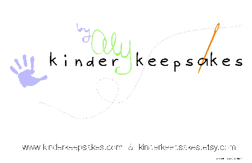 Kinder Keepsakes - Everything I make is handmade for your little one! Blankets, burp cloths, baby bracelets etc. You can check out my website at www.kinderkeepsakes.com. Enjoy!