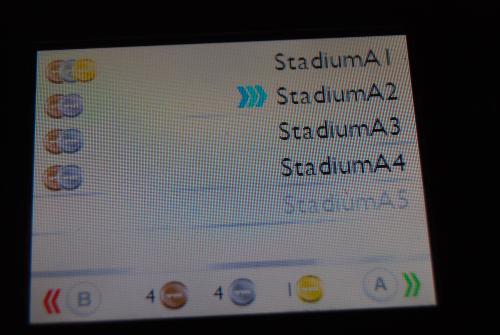 Trackmania DS - Playing racing game on Nintendo DS screenshot
