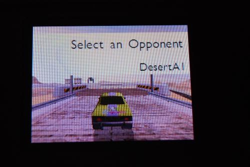 Trackmania DS - Playing racing game on the Nintendo DS screenshot
