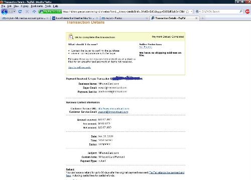 IMRC Payment from August 20th 09 - I love IMReportCard